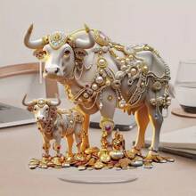 1pc Nhà & Ông già Noel Acrylic Trang trí, Đồ trang trí để bàn Thích hợp cho Phòng khách & Phòng ngủ, Quà tặng ngày lễ - Nhiều màu - Xem 10