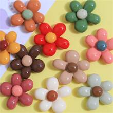 15 pièces/set Magnets de réfrigérateur mignons style INS, 5 pétales, de couleur bonbon, décoration de cuisine