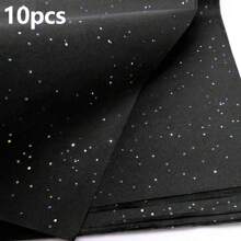10/20 tờ giấy lụa lấp lánh số lượng lớn, kích thước 20" x 13,7", giấy lụa lấp lánh màu đen dùng để làm túi quà, giấy lụa gói quà lấp lánh màu đen cho ngày lễ Halloween, Giáng sinh, ngày lễ tình nhân, ngày lễ tình nhân - Nhiều màu - Xem 9