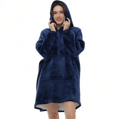 Manta con Capucha, Sudadera Cobija con Capucha,Manta de Franela Gran Tamaño con Capucha y Mangas,Extrasuave y Acogedora Manta para Adultos,Cobija portátil Multifuncional,Talla única para Todos