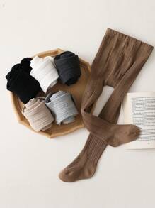 3条装女婴基础款连裤袜，日常穿着，四季皆宜 - 彩色 - 查看 1