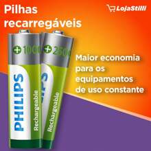 Philips AAA Rechargeable Battery 3A 1000mAh Stick 2 Units - AAA - View 3