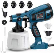 Pistola Para Pintar,Pulverizador Elétrico De Pintura Hvlp Alta Potencia 1400ml - Tipo de Enchufe A USA (110-127V) - Ver 11