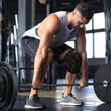 1 pezzo Manica compressiva premium per il ginocchio, supporto per l'articolazione del ginocchio, fornisce compressione e stabilità per sport e allenamento, adatto per corsa, basket, esercizio e sport