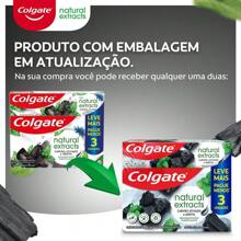 Colgate Natural Extracts Activated Charcoal And Mint Toothpaste 90g 3 Units - Đỏ và trắng - Xem 2