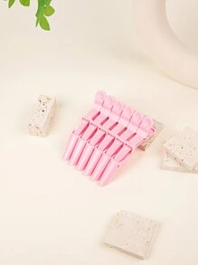 6PCS Salon Crocodile Clip, Plastic Partition Clip, Hair Clip, Evening Dress Clip, Dressing Clip, Hairdressing Tool, Multi Color, Daily Cute Salon Clip, Salon Partition Hairdressing Tool Suitable For Family, Daily Outdoor Travel, Party Gift Giving