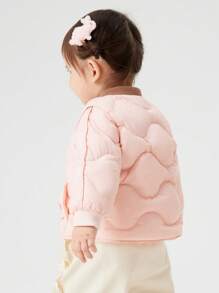 Balabala Boys' & Girls' Lightweight Down Jacket For Babies Cute And Fun Design For Winter 2024 - White Red - View 3