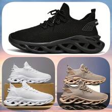 Tênis casuais masculinos plus size de malha respirável e moderno, tênis confortáveis e antiderrapantes com sola macia, tênis de corrida leves e minimalistas, adequados para atividades ao ar livre, casuais de verão para adolescentes ou esportivos ao ar livre, presentes de viagem de férias ou formatura ou acessórios para vestidos de aniversário, estilo academia dos anos 2000