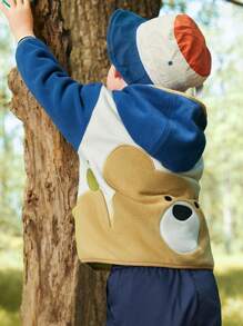 Balabala Boys' And Girls' Anti-Static Fleece Jacket 2024 Spring/Autumn - Teal - View 3