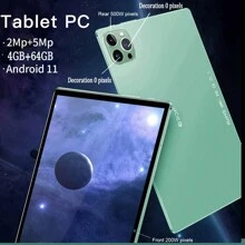 BDF P37 Grünes Neues Tablet-PC, 4GB RAM + 64GB ROM, 10,1 Zoll Bildschirm, 1280 * 800 Auflösung, 5000mAh Lithium-Ionen-Akku, unterstützt WiFi und Bluetooth, Dual-SIM Dual-Standby, Android 11.0 OS. Tragbar, effizient, langanhaltend, einfach zu bedienen, leichtes Design, hochauflösende Anzeige für ein immersives Seherlebnis. Netzteil nicht enthalten. - Grün - Übersicht 3