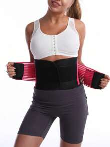 1pc New Adjustable Yoga Waist Trainer, Waist Cincher Wrap For Body Shaping, Abdominal Support Waist Belt For Fitness Gym Accessories - Multicolor - View 3