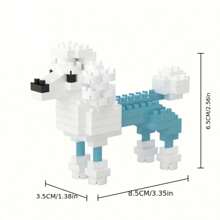 1008 件斗牛犬积木套装 - 橙色/灰色，动物与电影主题，ABS 材质 - 非常适合桌面装饰、圣诞节、生日、新年礼物 - 彩色 - 查看 15