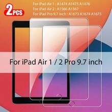 2 piezas de Protector de pantalla de vidrio templado compatible con iPad, de alta definición, alta transparencia, antirayado, resistente a golpes, cobertura de pantalla completa, resistente a huellas dactilares y sensible al tacto - transparente - Ver 38