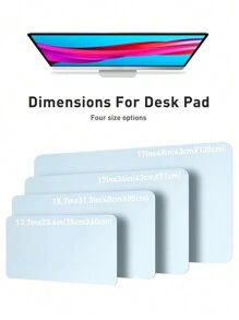 1Pc Geavanceerde Napa Textuur Kunstleren Lichte Bureau Onderlegger, Dubbelzijdig Gebruik, Kantoor Bureau Onderlegger, Grote Muismat, Antislip Kunstleren Bureau Onderlegger, Laptop Bureau Onderlegger, Waterdicht Bureau Schrijfblok Voor Kantoor En Thuis (Paars, Roze)