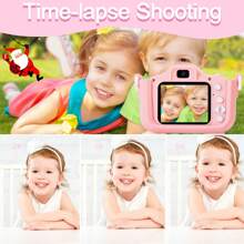 儿童数码相机，适合3-10岁男孩和女孩的生日玩具礼物，适合幼儿的1080P视频儿童相机，适合男孩和女孩的便携式可充电玩具相机，最佳圣诞礼物 - 彩色 - 查看 5