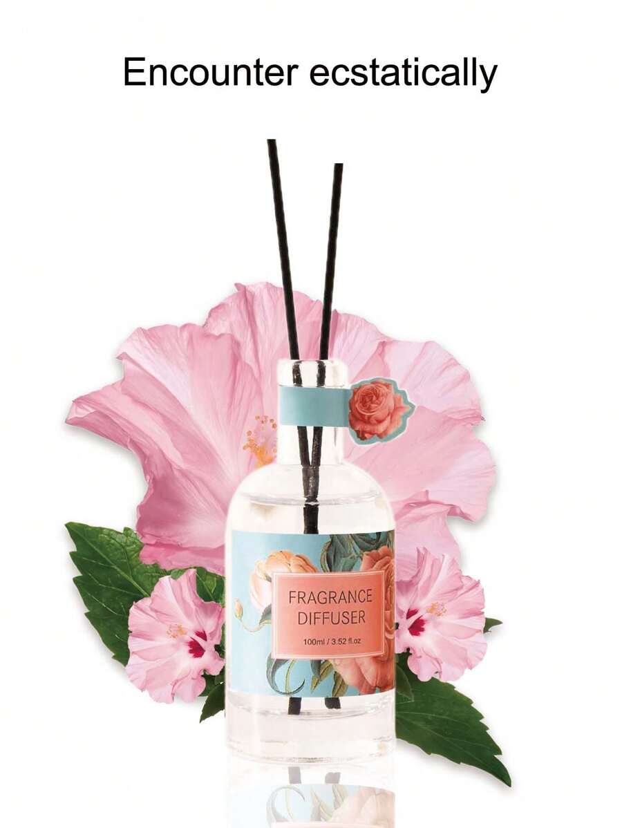 100ml 花果香薰无火香薰家庭卧室空气清新藤条扩散器，房间装饰 - 多味 - 查看 1