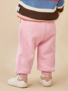 mini bala Quần lót giữ nhiệt cho bé trai Bộ sưu tập mùa đông 2024 - Hồng - Xem 3