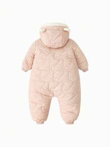 mini bala Baby Girls Egg-Shaped Jumpsuit 2024 Winter Warm Collection
