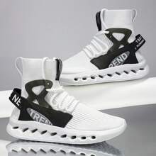 Men's High-Top Breathable Anti-Slip Versatile Casual Fashion Sneakers, Suitable For Teens, Summer Casual, Outdoor Athletic, Vacation Travel, Graduation Gifts, Or Birthday Dress Accessories - Multicolor - View 12