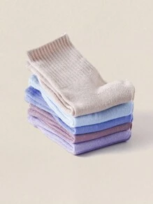 10 đôi tất thể thao trẻ em, thiết kế họa tiết đồ họa/chữ/trái tim, tất cổ cao thoáng khí, mềm mại, thoải mái và thời trang để mặc hàng ngày hoặc đi học trở lại, nhiều kiểu dáng và màu sắc - Nhiều màu - Xem 4