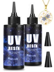 100g-500g Clear UV Resin Hard, UV Cure Epoxy Resin Crystal Kit Solar Activated Glue For Jewelry Making Fast Curing - UV Resin - View 11
