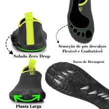 Quick-Drying Aqua Shoes For Fishing And Water Activities - 青檸色 - 查看 4