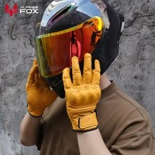 ALPINES FOX Nieuwe Retro Motorhandschoenen Touchscreen Motocross Racing Handschoenen Heren Dames Motobike Rijden Guantes Buitensporten M-XXL