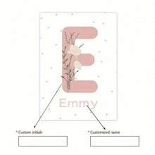 Set de 3 impresiones en lienzo personalizadas con nombre, margaritas y girasoles - Arte de pared bohemio elegante para habitación de niños, decoración de habitación juvenil | Pósteres florales sin marco para dormitorio de niñas y dormitorio | Colgantes florales modernos escandinavos | Regalo de cumpleaños perfecto