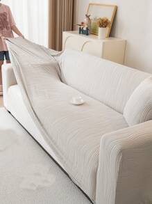 1 Vỏ bọc ghế sofa co giãn đa năng, Tấm lót ghế sofa chống trượt bằng vải, Vỏ bọc ghế sofa chống bụi có thể giặt bằng máy cho phòng khách, phòng ngủ, văn phòng, góc và ghế sofa hình chữ L - Màu Xám nhạt - Xem 7