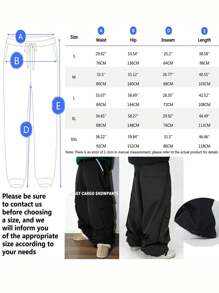 1pc Plus Size Loose Fit Men's Ski Pants, With Pockets, Winter Outdoor Ski Pants, Unisex, Suitable For Outdoor Activities, Machine Washable, Winter Ski Pants, Ski Gear, Warm Clothing, Sports Style Ski Pants, Reinforced Structure, Functional Snow Pants, Snow Gear, Ski Suit - Green - View 10