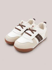 mini bala Boys' And Girls' Baby Lightweight Thermal Lined Anti-Slip Warm Shoes - Beige - View 4