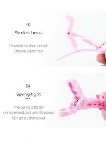 6PCS Salon Crocodile Clip, Plastic Partition Clip, Hair Clip, Evening Dress Clip, Dressing Clip, Hairdressing Tool, Multi Color, Daily Cute Salon Clip, Salon Partition Hairdressing Tool Suitable For Family, Daily Outdoor Travel, Party Gift Giving