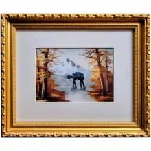 Custompictureframes.Com 24x36 Gold Wood Picture Frame - UV Acrylic Foam Board Backing Hanging Hardware - Gold - View 3