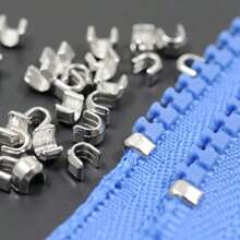 100/300/500pcs Size 5 Zipper Pull Tab, Zipper Top Stopper, Sewing Zipper Accessories
