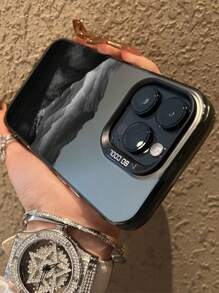 苹果 1 件黑色山景手机壳适用于 16 Pro Max/16 Pro/16/15 Pro Max/15 Pro/15/14/13/13 Pro/12/11/XR，全身保护软壳防摔防水防震防刮 - 彩色 - 查看 3