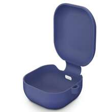 Silicone Protective Case Cover With Carabiner For  Buds FE/Buds Live/ Buds 2/ Buds Pro/ Pro2 - 紫丁香色 - 查看 6