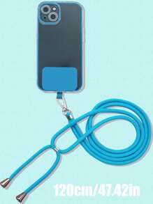 1 pieza Correa larga desmontable para teléfono, cordón colgante de teléfono cruzado, cadena de reemplazo anti-pérdida para bolsos - Blanco - Ver 3