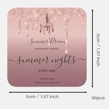 100pcs Custom Delicate Wedding Welcome Gift Tags Emerald Greenery Wedding Welcome Gift Tags Custom Wedding Favor Tags, Custom Personalized Thank You Gift Tags For Weddings, Birthday, Bridal Shower - Multicolor - View 62