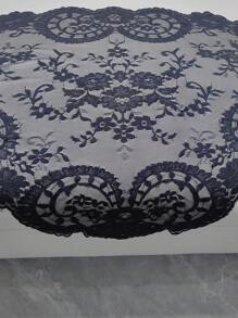 1 pezzo di merletto nero di dimensioni 120cm*58cm, bordatura decorativa per abbigliamento, copricapo, paralumi, tovaglie, orlo di abiti