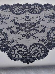 1 pezzo di merletto nero di dimensioni 120cm*58cm, bordatura decorativa per abbigliamento, copricapo, paralumi, tovaglie, orlo di abiti