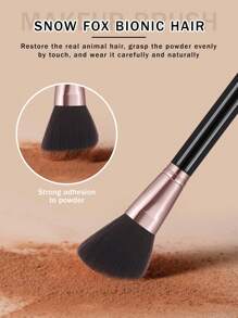 46件套化妆刷和海绵工具套装。包括25支化妆刷、4个化妆海绵、4个三角粉扑、4个指套化妆海绵、4个迷你化妆海绵、1个化妆刷清洁碗、2个圆形粉扑、1个化妆包/清洁袋、1个睫毛夹。 - 黑色 - 查看 7