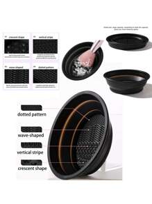 46件套化妆刷和海绵工具套装。包括25支化妆刷、4个化妆海绵、4个三角粉扑、4个指套化妆海绵、4个迷你化妆海绵、1个化妆刷清洁碗、2个圆形粉扑、1个化妆包/清洁袋、1个睫毛夹。 - 黑色 - 查看 4