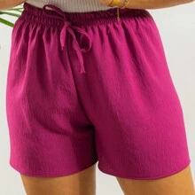 Duna Women's Shorts Loose High Waist With Elastic Casual - 查看 3