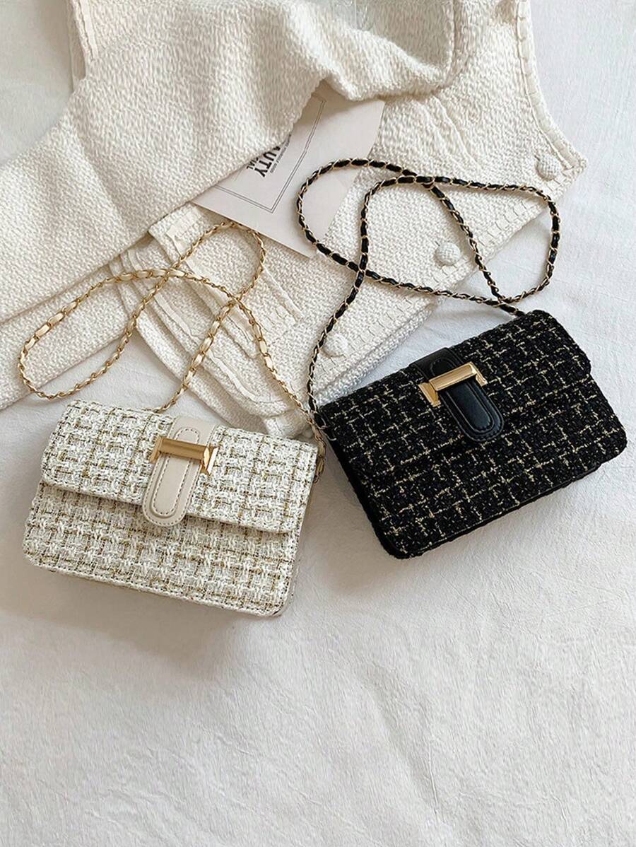 1 件迷你时尚女士绗缝翻盖手提包 - 彩色 - 查看 1