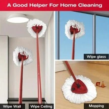 4/6 件装旋转拖把替换装带底座，完美适用于 O-Cedar Easywring 1 水箱系统，100% 超细纤维，替换拖把头清洁用品，家用地板清洁