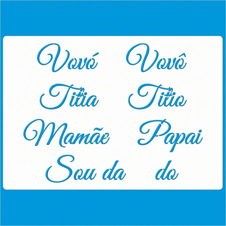 Stencil 21 X 29 I'm From.. From..Hollow Mold For Painting On Fabric MDF Wood Wall Floor Paper T-Shirt Dishcloth - trắng - Xem 1