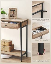 VASAGLE Bench Table - 駝色 - 查看 4