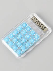 Máy tính bỏ túi thời trang pastel mini dễ thương cho công việc, học tập, tài chính, kế toán và máy tính cầm tay di động - màu xanh da trời - Xem 7