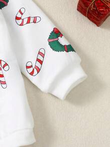 Tutine per neonati con stampa di ghirlande natalizie, body di Babbo Natale a tema natalizio per bambini da 0 a 2 anni