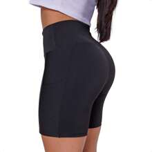 V1TTA Pocket Fitness Running Shorts With Pocket - 黑色 - 查看 5